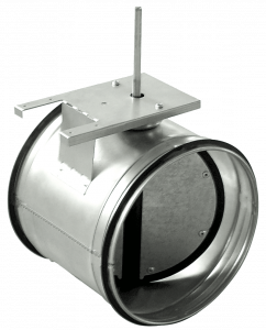 Воздушные клапаны для круглых воздуховодов с площадкой под привод SKG 125